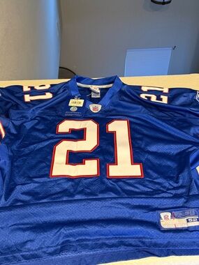 Reebok Buffalo Bills Blue NFL Jersey with White & Red Accents